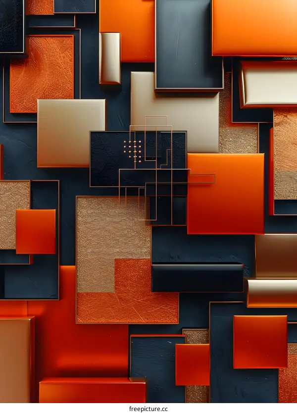 Geometric Shapes Composition