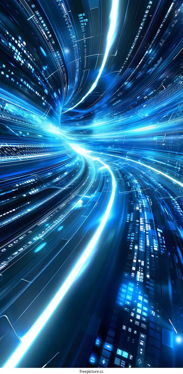 Digital Tunnel of Light and Data