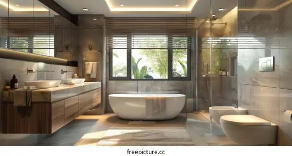 Modern Luxury Bathroom Design Interior