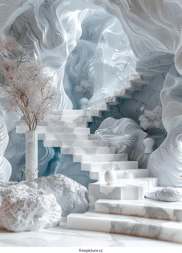 Modern Marble Staircase Interior