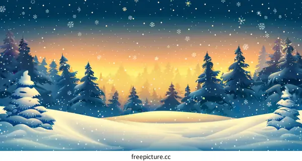 Tranquil Winter Forest