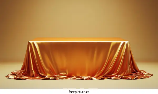 Luxury Gold Fabric Table Top Display