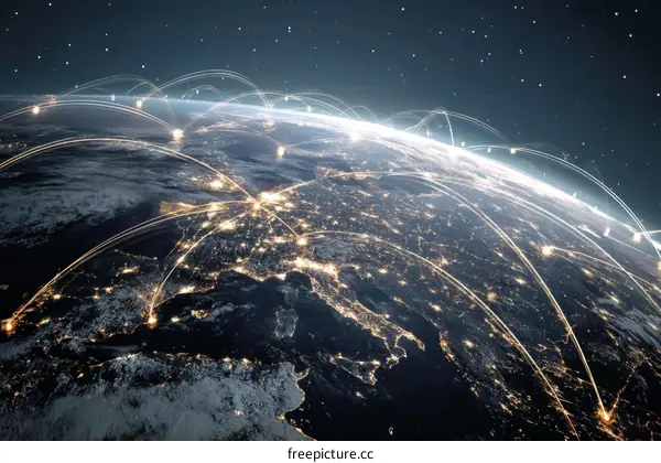 Global Network Connections of Earth