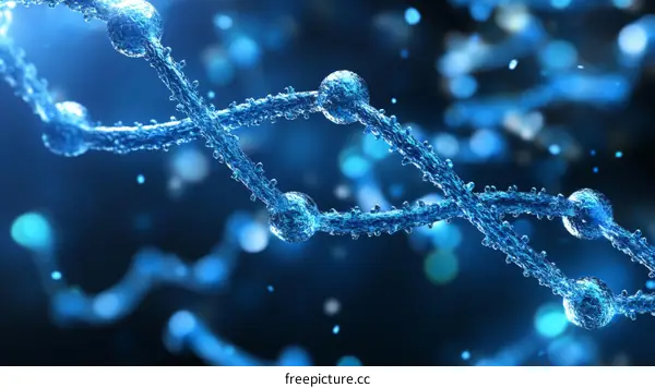 Detailed Molecular Structure of DNA Double Helix