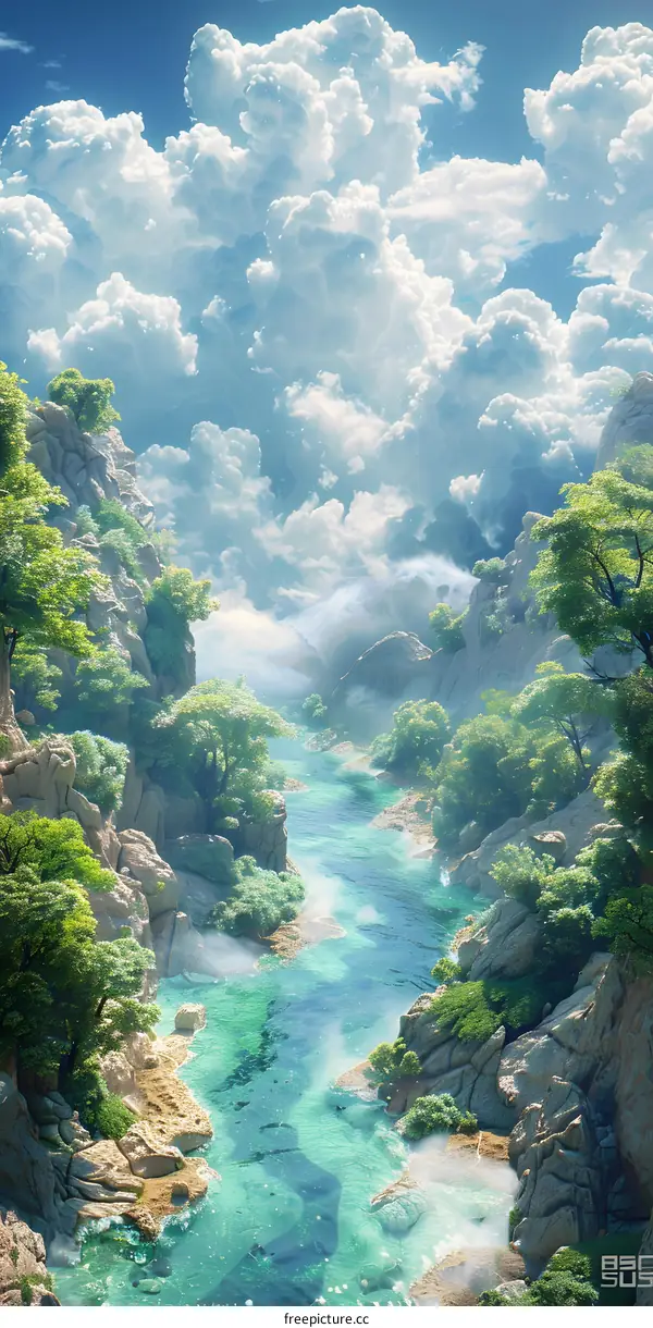 Fantasy Forest River