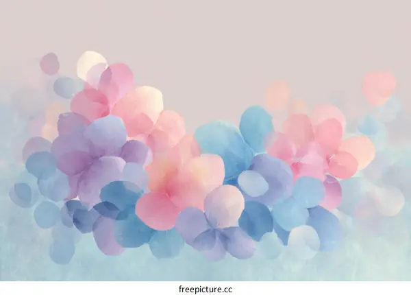 Abstract Watercolor Floral Background Design
