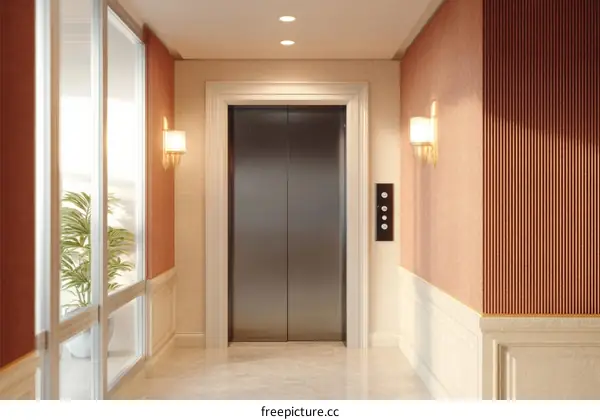 Luxury Elevator Hallway Interior Design