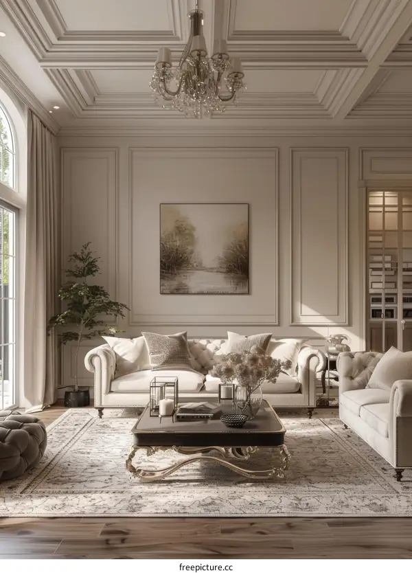 Elegant Traditional Living Room Design