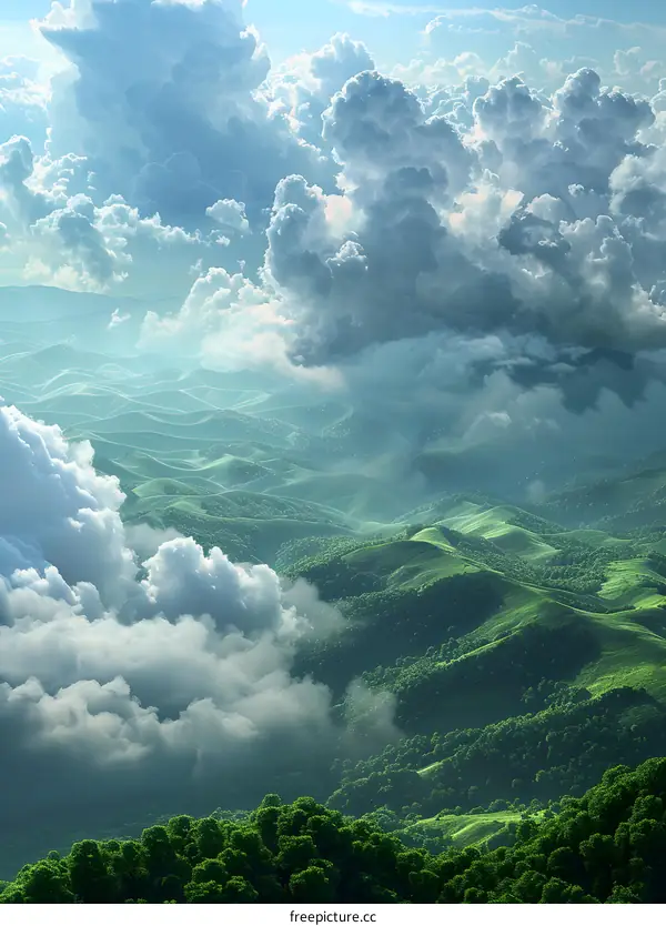 Mountains and Clouds