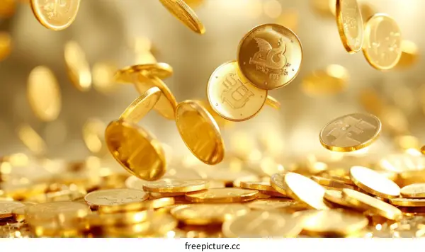 A golden rain of prosperity and wealth