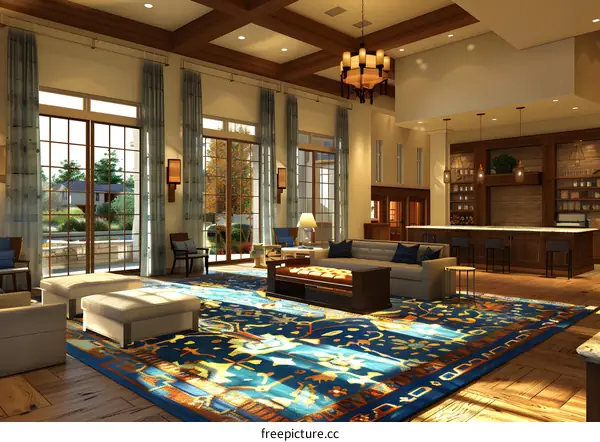 Elegant Hotel Lobby Interior Design