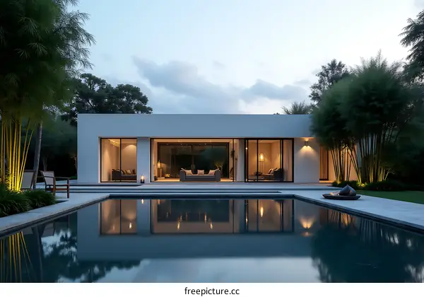 Modern Minimalist Home with Swimming Pool