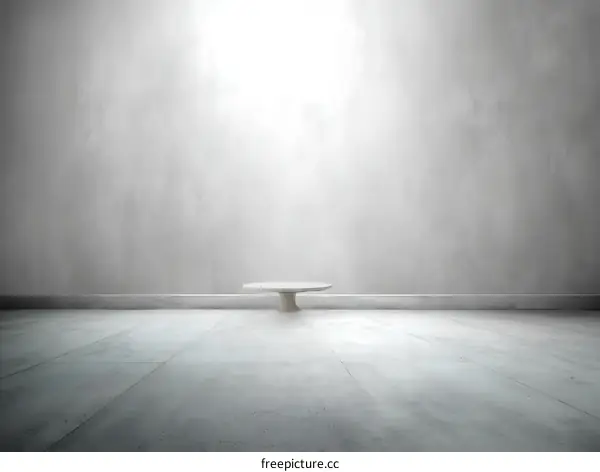 Empty Gray Concrete Room Interior Design Mockup