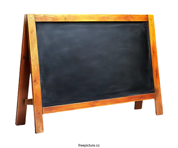 [Transparent Background PNG]Vintage Wooden Chalkboard Display Sign