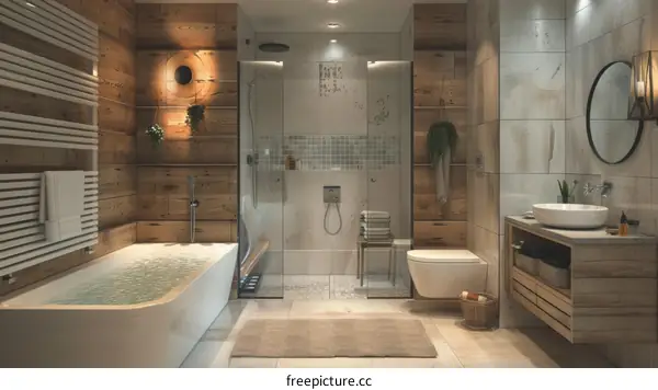 Modern Rustic Bathroom Interior Design