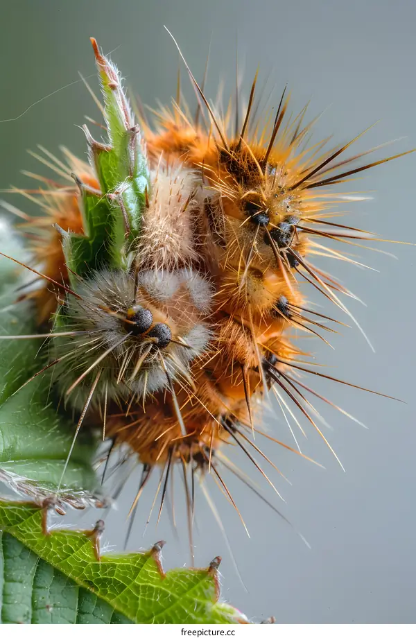 Caterpillars on a Leaf