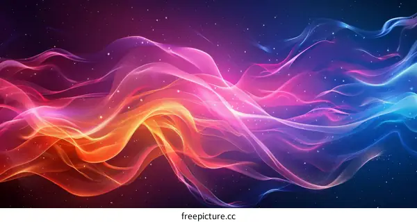 Abstract Colorful Wavy Background