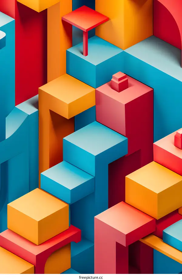 Abstract Geometric Shapes Illustration