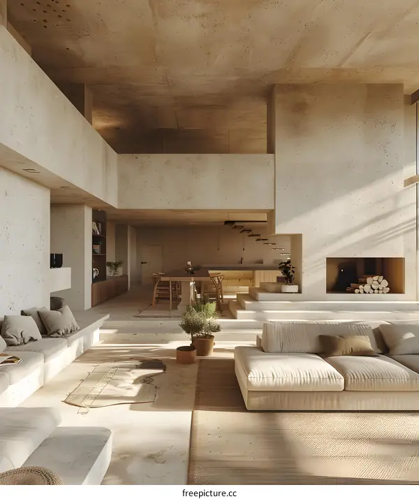 Modern Minimalist Living Room Interior Design