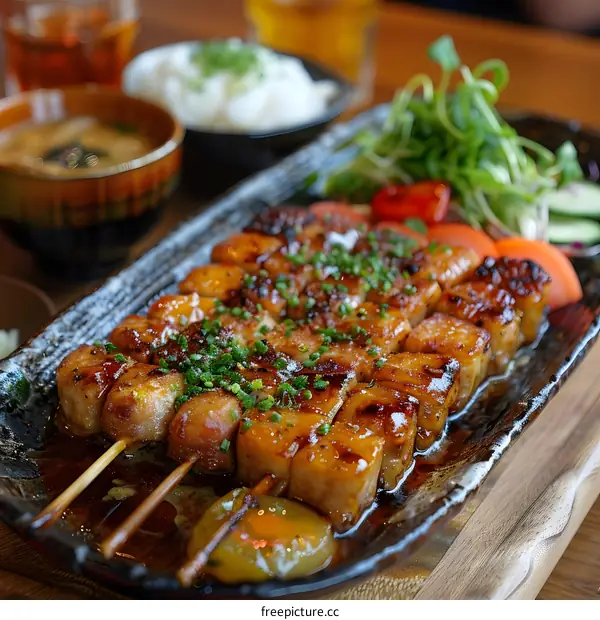 A plate of delicious Japanese food