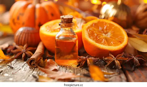Orange Essential Oil and Fall Ingredients