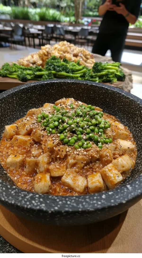 Delicious Tofu Dish at a Fine Dining Restaurant
