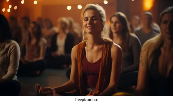 Meditation brings inner peace and happiness