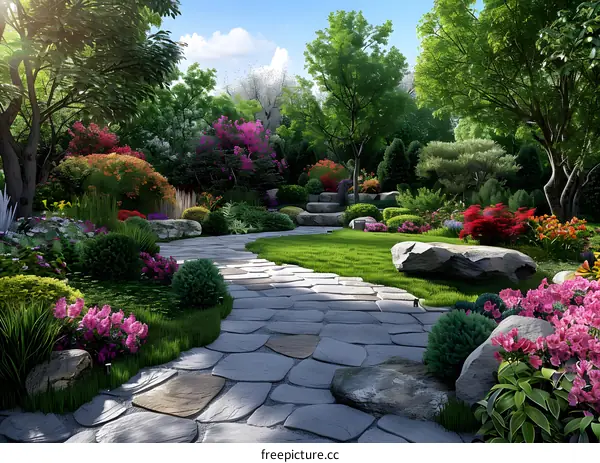 Garden landscape design renderings