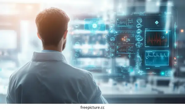 Future Healthcare Technology Visualization of a Scientist