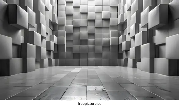 Geometric Space with Light and Shadow