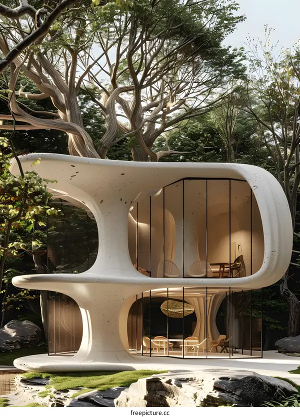 Modern Treehouse Design With Glass Walls