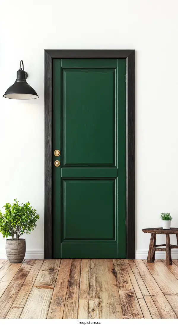 Modern Green Door Interior Design