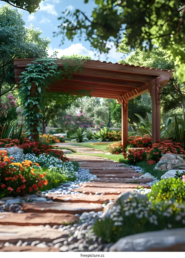 Natural Landscape Garden Path