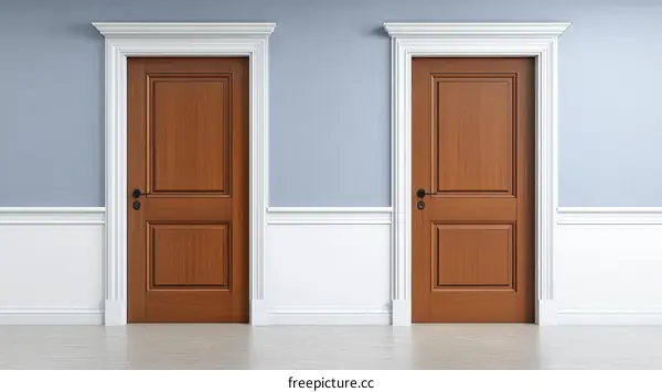 Classic Wooden Door Interior Design