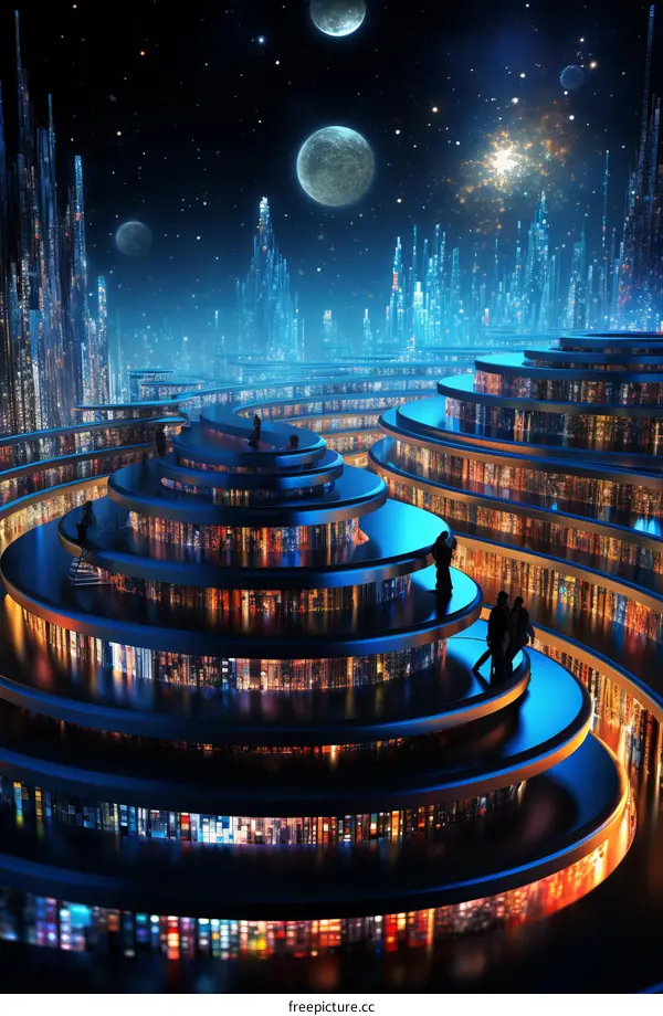 Futuristic City Library