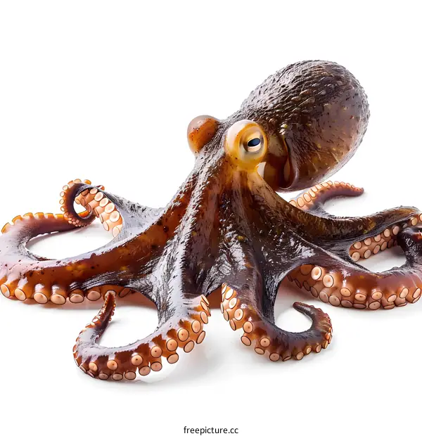 Octopus isolated on white background