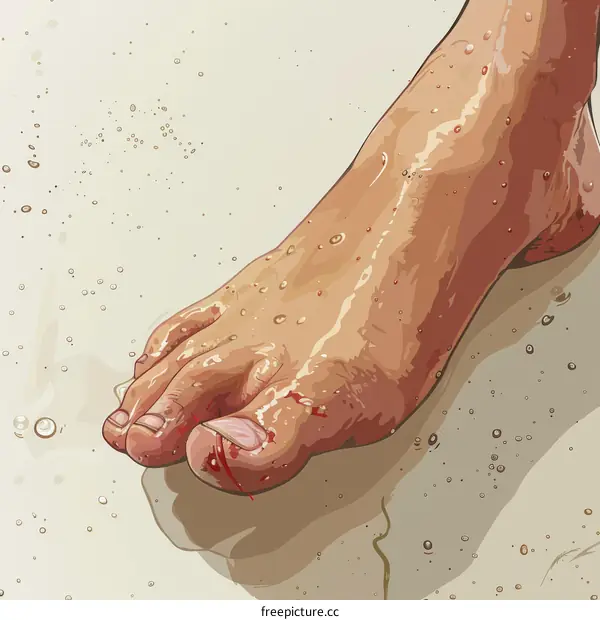 Bleeding Big Toe After Stubbing on Rock