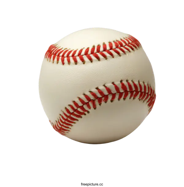 [Transparent Background PNG]Close-up of a Baseball on White Background