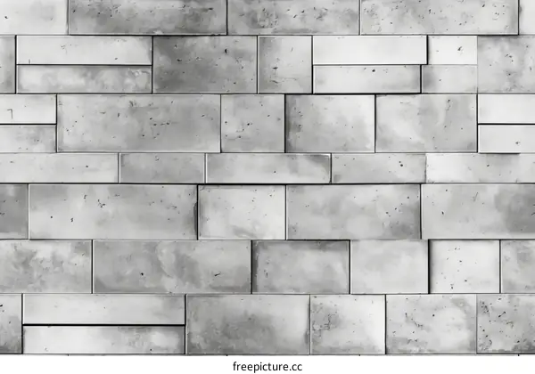 Gray and White Brick Wall Texture