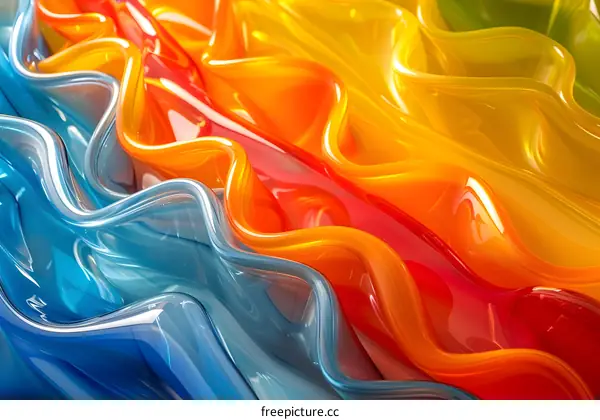 Colorful abstract waves