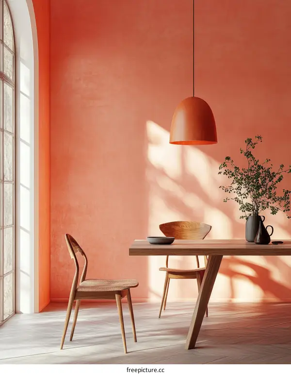 Modern Dining Room Interior Design Illustration