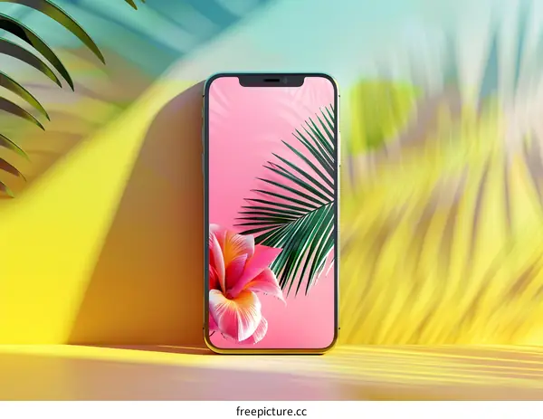 Tropical Flower Smartphone Wallpaper