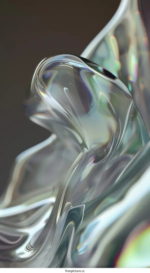 Abstract 3D Glassmorphism Render