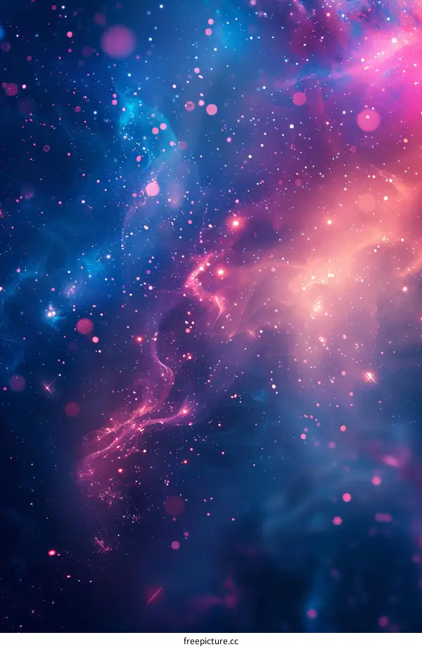 Colorful Nebula in Deep Space