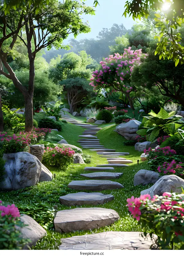 Garden landscape design renderings
