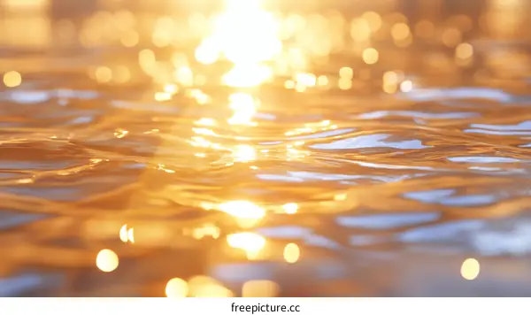 Golden Sunlight Reflections on Water
