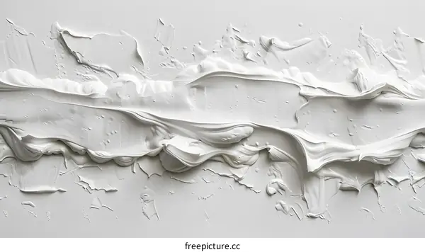 Abstract White Acrylic Painting Texture