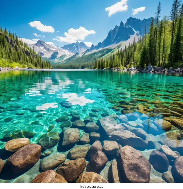Mesmerizing Lake and Mountain Scenery