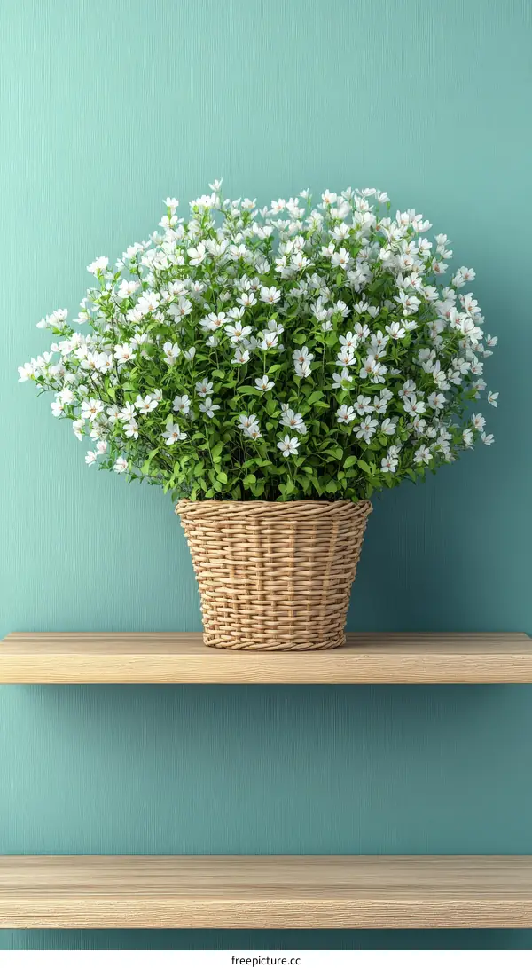 Elegant Plant Arrangement on Shelf