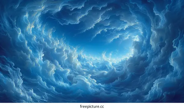 Blue Sky and White Clouds